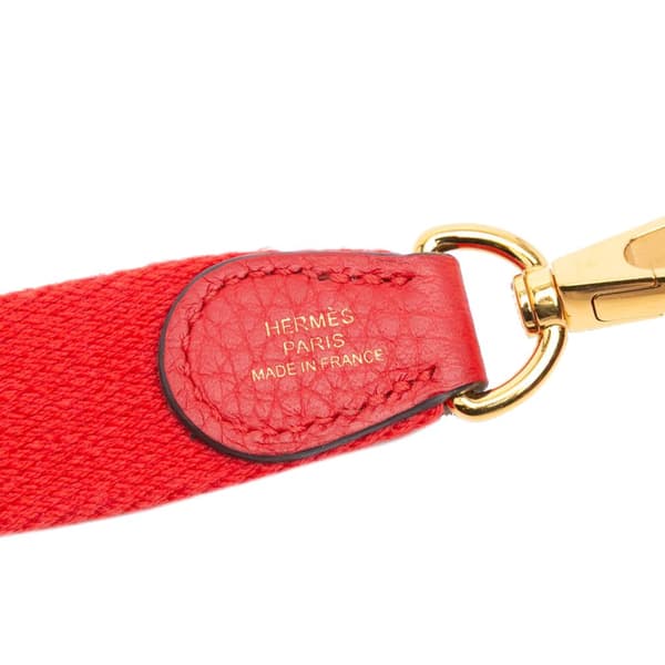 Pre-owned Hermès Clemence Evelyne TPM Red