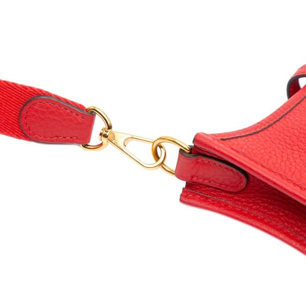 Pre-owned Hermès Clemence Evelyne TPM Red