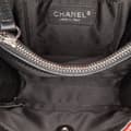 Miniatyrbild 4 av 10: Pre-owned Chanel Mini Square Lambskin Graphic Flap Crossbody Red