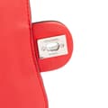 Miniatyrbild 9 av 10: Pre-owned Chanel Mini Square Lambskin Graphic Flap Crossbody Red