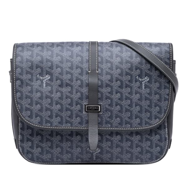 Pre-owned Goyard Goyardine Belvedere II MM Gray