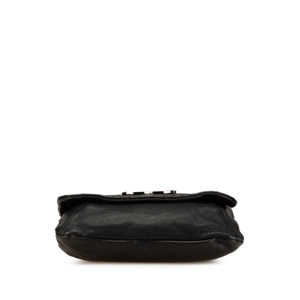 Pre-owned Chanel Large Calfskin Diamond Stitch Crossbody Black