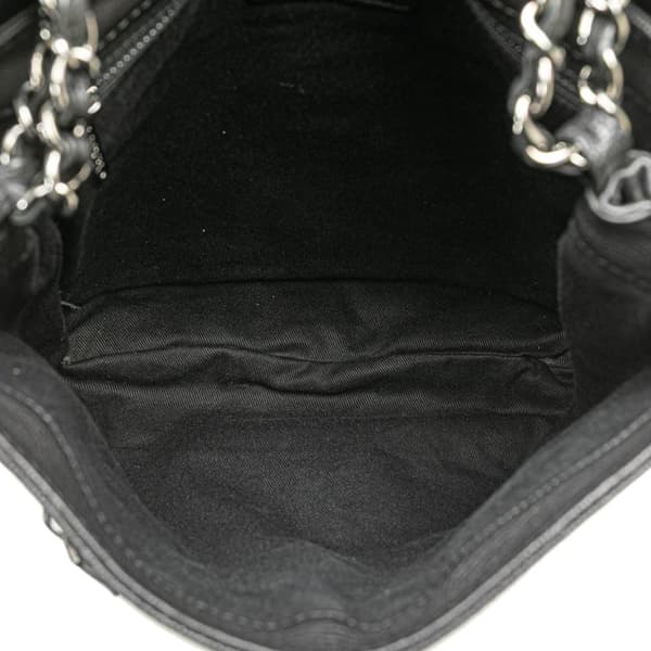 Pre-owned Chanel Large Calfskin Diamond Stitch Crossbody Black