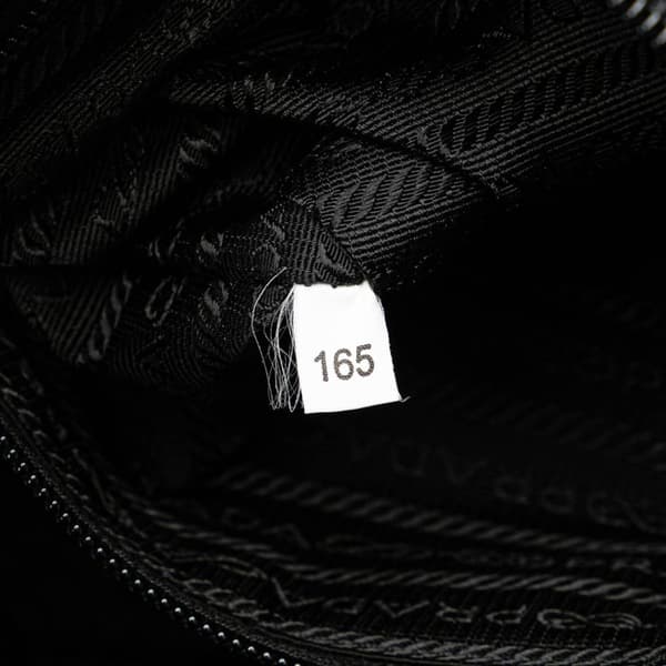 Pre-owned Prada Tessuto Buckle Messenger Bag Black