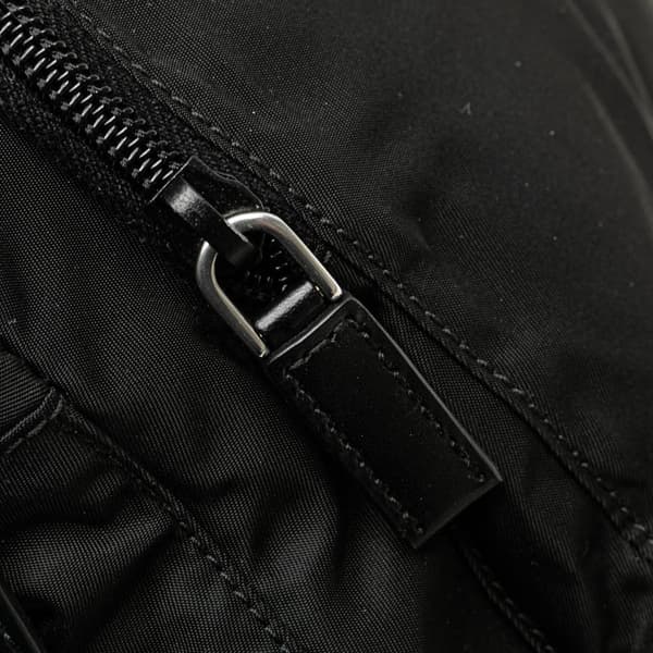 Pre-owned Prada Tessuto Buckle Messenger Bag Black