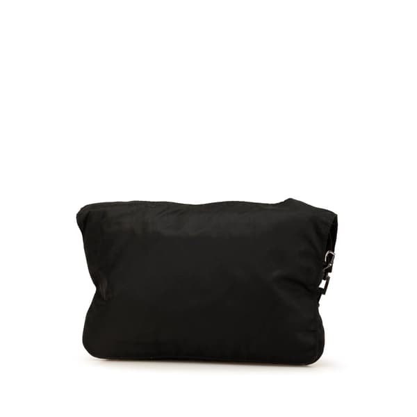 Pre-owned Prada Tessuto Buckle Messenger Bag Black