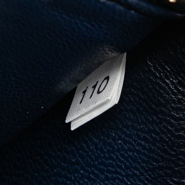 Pre-owned Prada Saffiano Lux Bow Wallet On Strap Blue