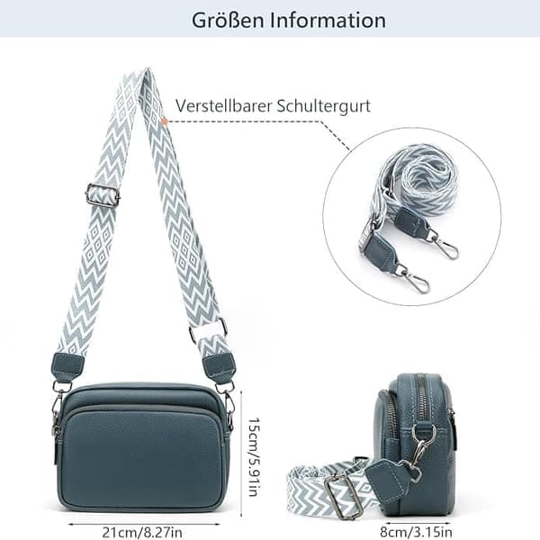 Crossbody-väska Axelremsväska PU-läder
