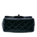 Miniatyrbilde 3 av 9: Pre-owned Chanel Mini Square Classic Patent Single Flap Blue