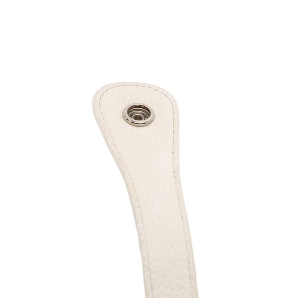 Pre-owned Hermès Clemence Evelyne III PM White