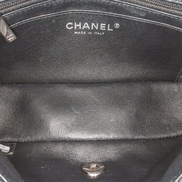 Pre-owned Chanel Mini Rectangular Bicolor Patent Leather Flap Bag Pink