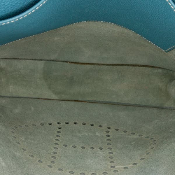 Pre-owned Hermès Togo Evelyne I PM Blue