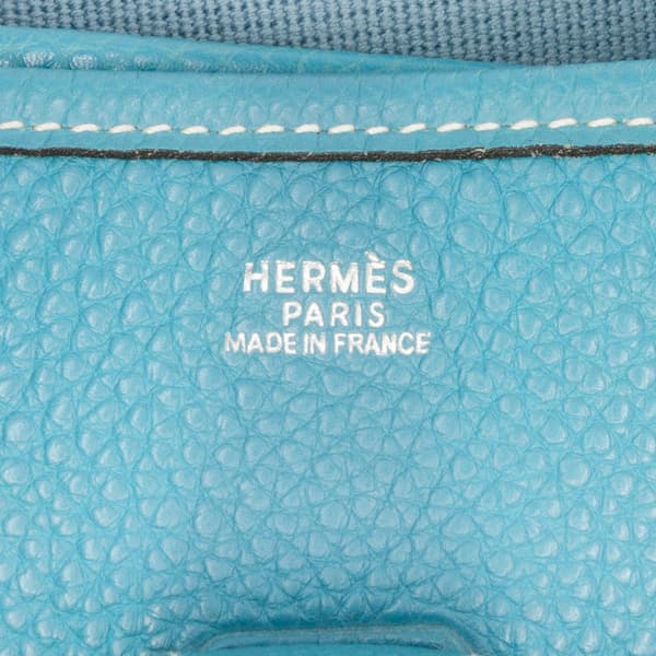 Pre-owned Hermès Togo Evelyne I PM Blue