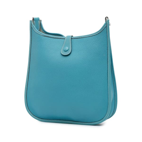 Pre-owned Hermès Togo Evelyne I PM Blue
