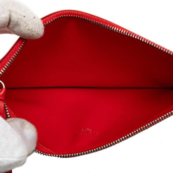 Pre-owned Louis Vuitton Epi Pochette Felicie Red