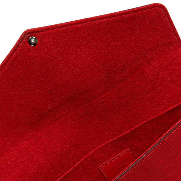 Pre-owned Louis Vuitton Epi Pochette Felicie Red
