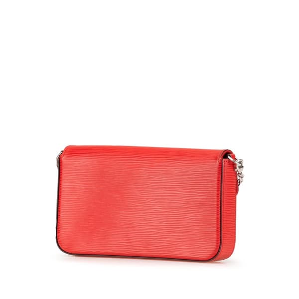 Pre-owned Louis Vuitton Epi Pochette Felicie Red
