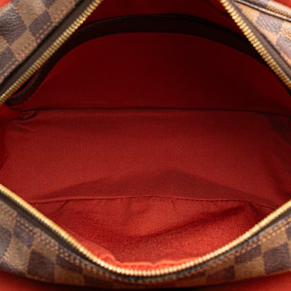 Pre-owned Louis Vuitton Damier Ebene Naviglio Brown