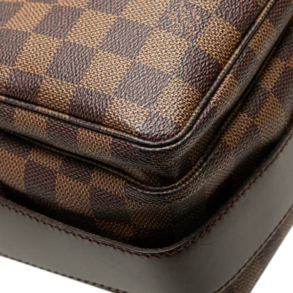 Pre-owned Louis Vuitton Damier Ebene Naviglio Brown
