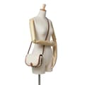 Miniatyrbilde 7 av 7: Pre-owned Celine Medium Triomphe Coated Canvas Folco Crossbody White