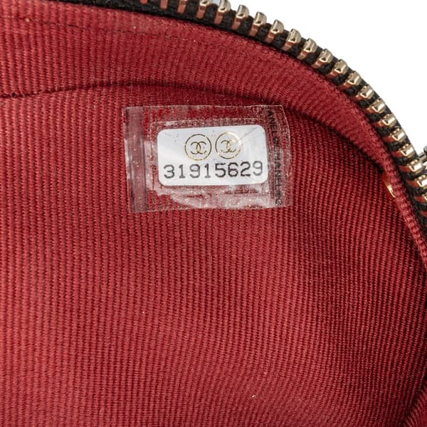 Pre-owned Chanel Mini Lambskin CC in Love Heart Crossbody Black