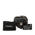 Miniatyrbilde 10 av 10: Pre-owned Chanel Mini Lambskin CC in Love Heart Crossbody Black