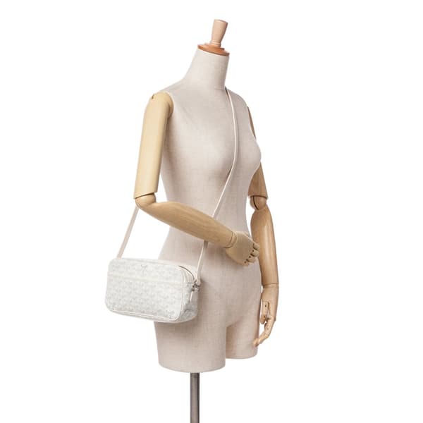 Pre-owned Goyard Goyardine Sac Cap Vert White
