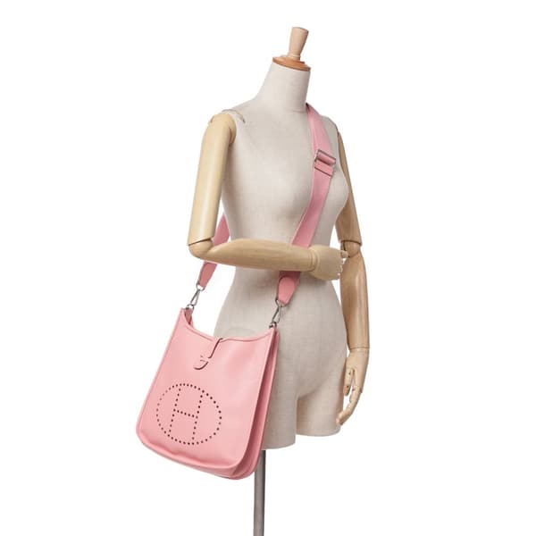 Pre-owned Hermès Epsom Evelyne III PM Pink