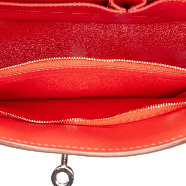 Pre-owned Hermès Clemence Jypsiere 28 Red