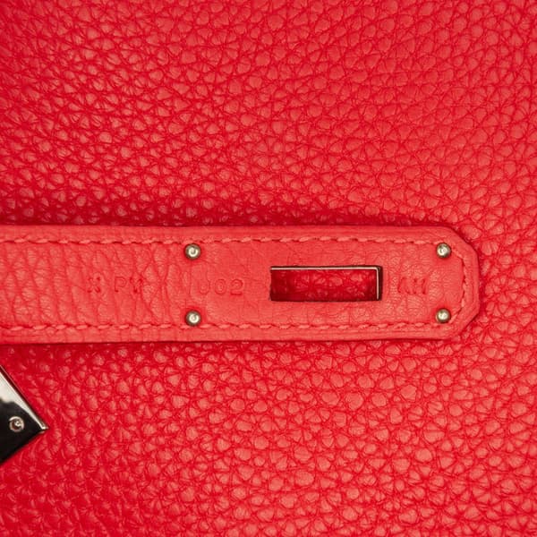 Pre-owned Hermès Clemence Jypsiere 28 Red