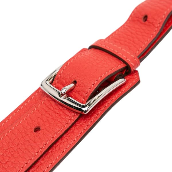 Pre-owned Hermès Clemence Jypsiere 28 Red