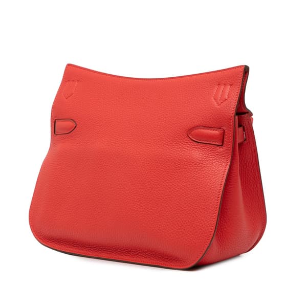 Pre-owned Hermès Clemence Jypsiere 28 Red