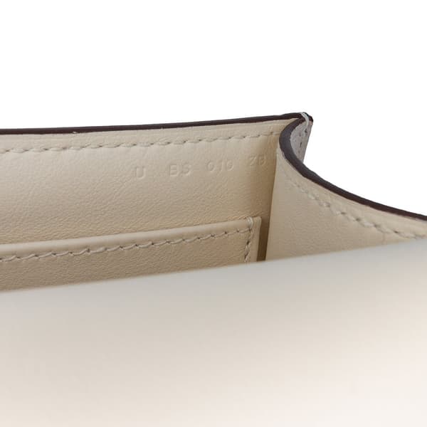 Pre-owned Hermès Chevre Mysore Geta White