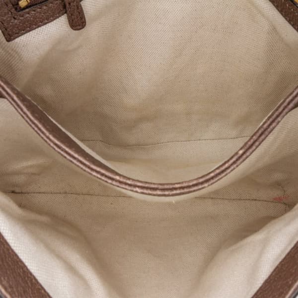 Pre-owned Gucci Medium GG Supreme Blondie Crossbody Brown