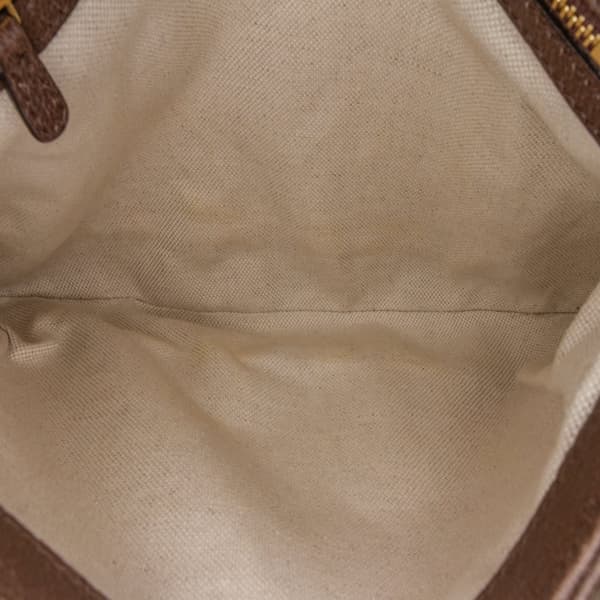 Pre-owned Gucci Medium GG Supreme Blondie Crossbody Brown