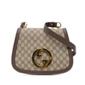 Miniatyrbilde 1 av 10: Pre-owned Gucci Medium GG Supreme Blondie Crossbody Brown