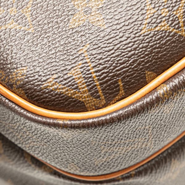 Pre-owned Louis Vuitton Monogram Reporter PM Brown