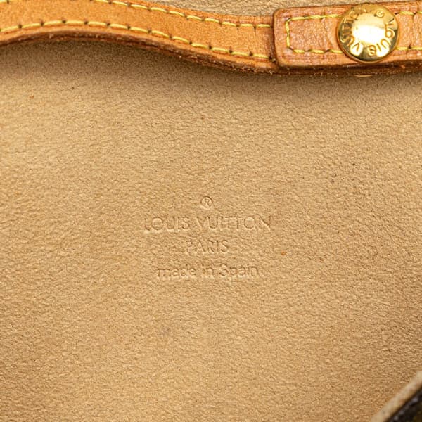 Pre-owned Louis Vuitton Monogram Pochette Twin PM Brown