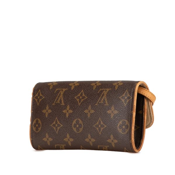 Pre-owned Louis Vuitton Monogram Pochette Twin PM Brown