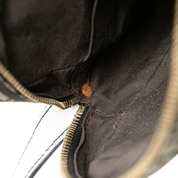 Pre-owned Fendi Zucchino Canvas Crossbody Black