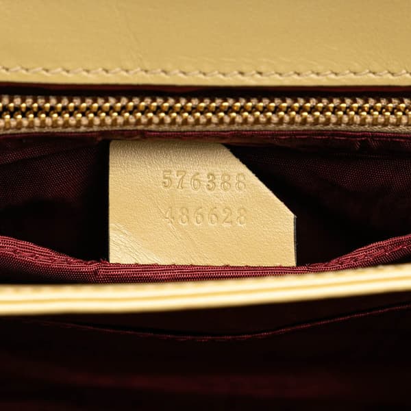 Pre-owned Gucci Small Bicolor Leather Zumi Flap Crossbody Brown