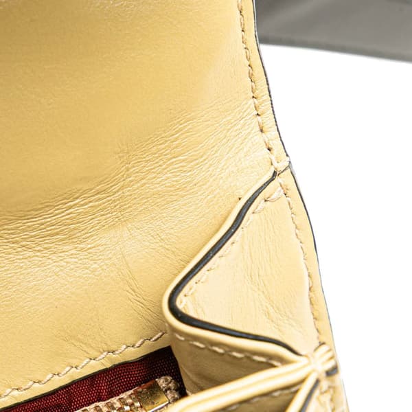 Pre-owned Gucci Small Bicolor Leather Zumi Flap Crossbody Brown