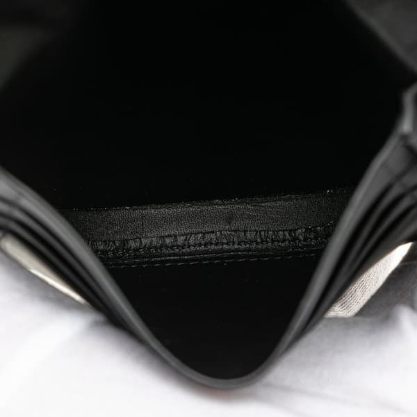 Pre-owned LOEWE Small Leather Heel Pouch Black