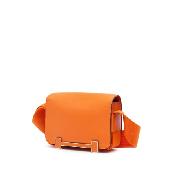 Pre-owned Hermès Chevre Mysore Geta Orange