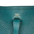 Miniatyrbild 5 av 10: Pre-owned Hermès Clemence Evelyne III TPM Blue