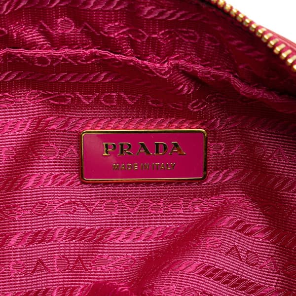 Pre-owned Prada Nappa Rosette Crossbody Red