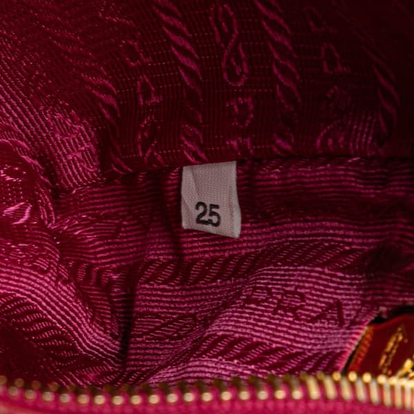 Pre-owned Prada Nappa Rosette Crossbody Red