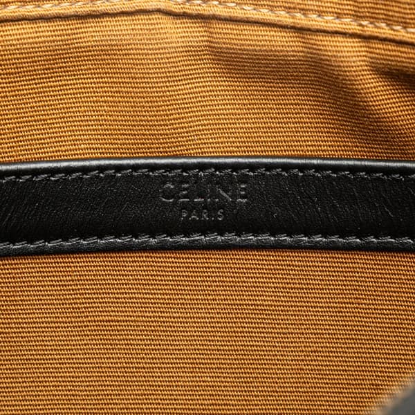 Pre-owned Celine Triomphe Coated Canvas Logo Crossbody Brown