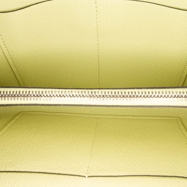 Pre-owned Hermès Chevre Mysore Kelly To Go Wallet Green