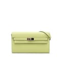Miniatyrbillede 1 af 10: Pre-owned Hermès Chevre Mysore Kelly To Go Wallet Green